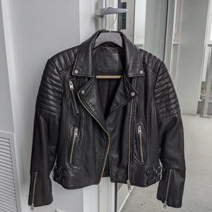 AllSaints / All Saints Papin Leather Biker Jacket